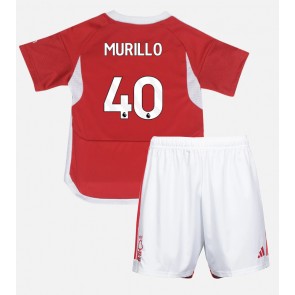 Nottingham Forest Murillo #40 Hjemmebanesæt Børn 2023-24 Kort ærmer (+ korte bukser)